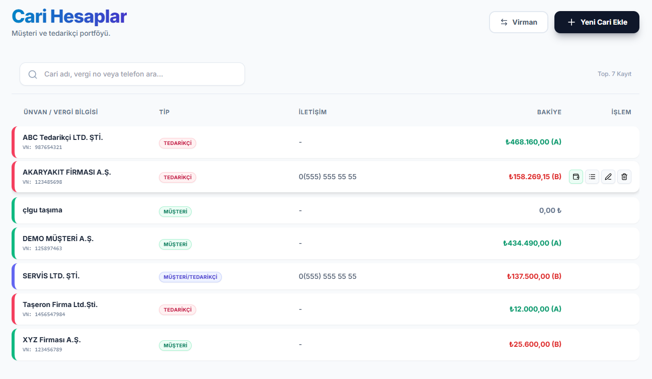 Cari Hesaplar