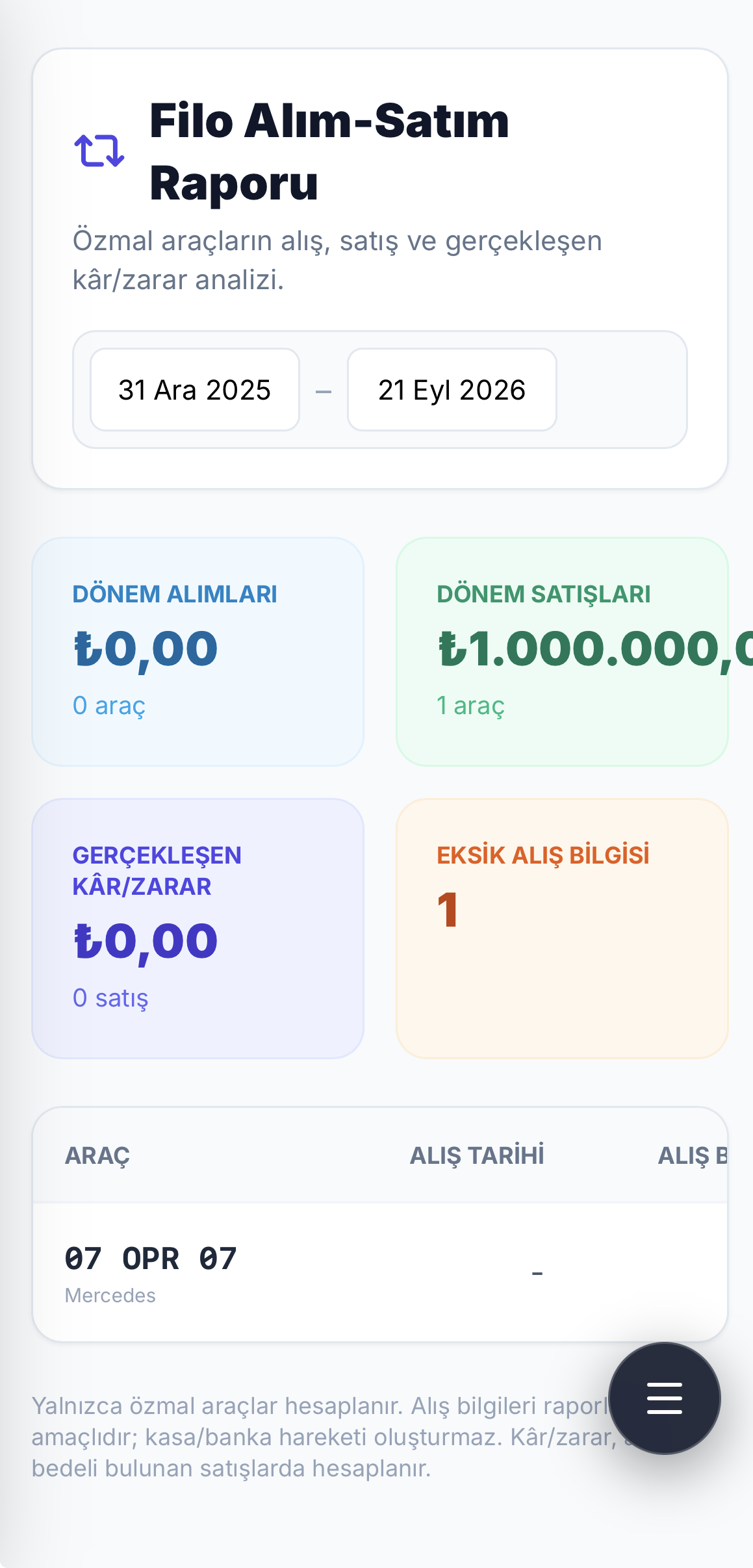 TURYA mobil uygulaması ekranı 2