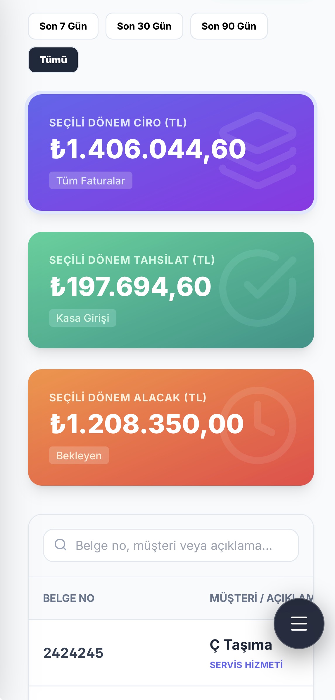 TURYA mobil uygulaması ekranı 8